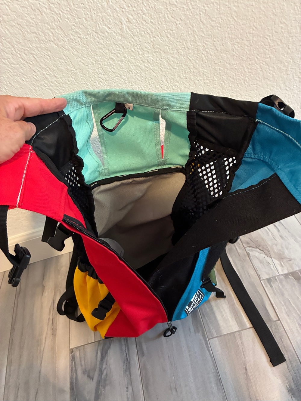Dog backpack Multi-Color Backpack Carrier - Picture 6 of 6
